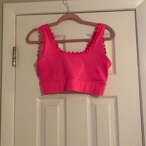 IVL Collective pink scalloped bra and marble bra